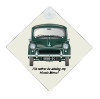 Morris Minor 4 door 1956-60 Car Window Hanging Sign